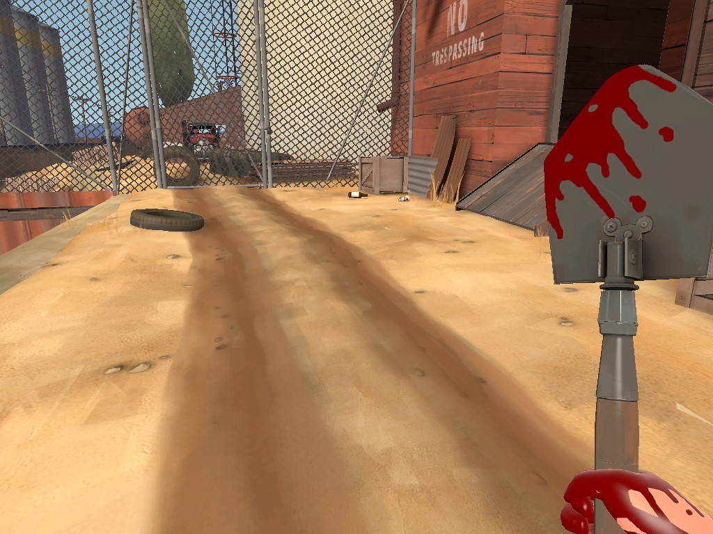 bloody shovel