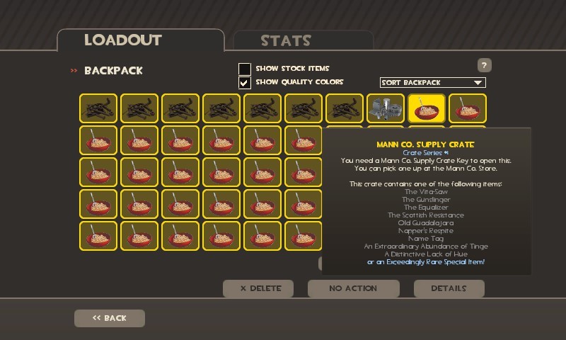 Bowl of noodles for crates
