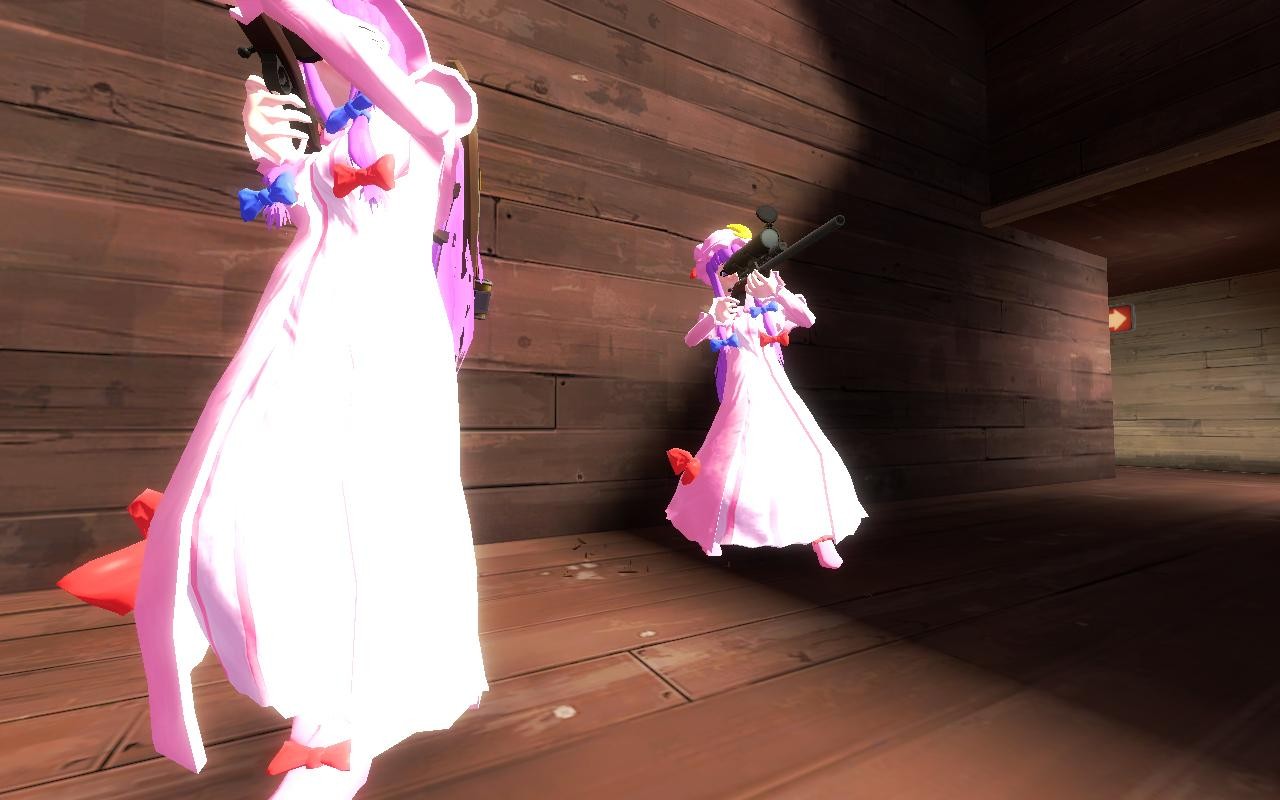 Игры tf2 touhou fortress. Мод patchouli. touhou tf2. patchouli mod.