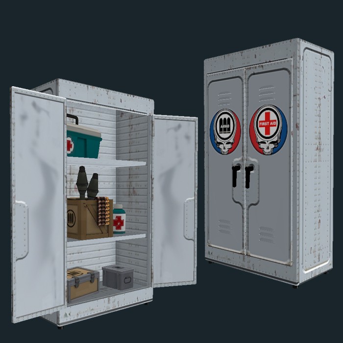 Reinforced Metal Locker(Skull)
