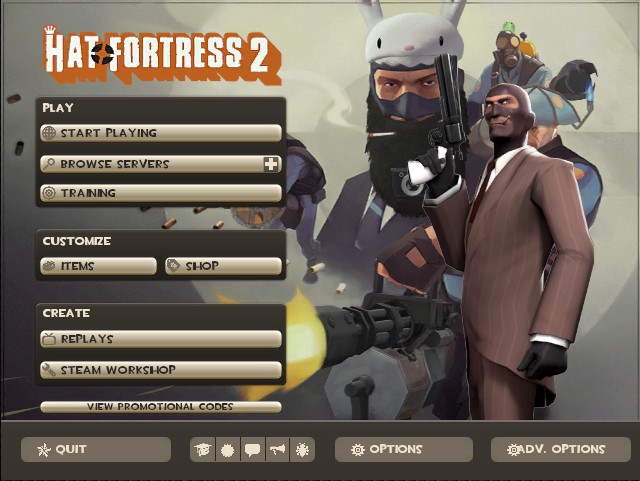 Hat Fortress 2 Menu