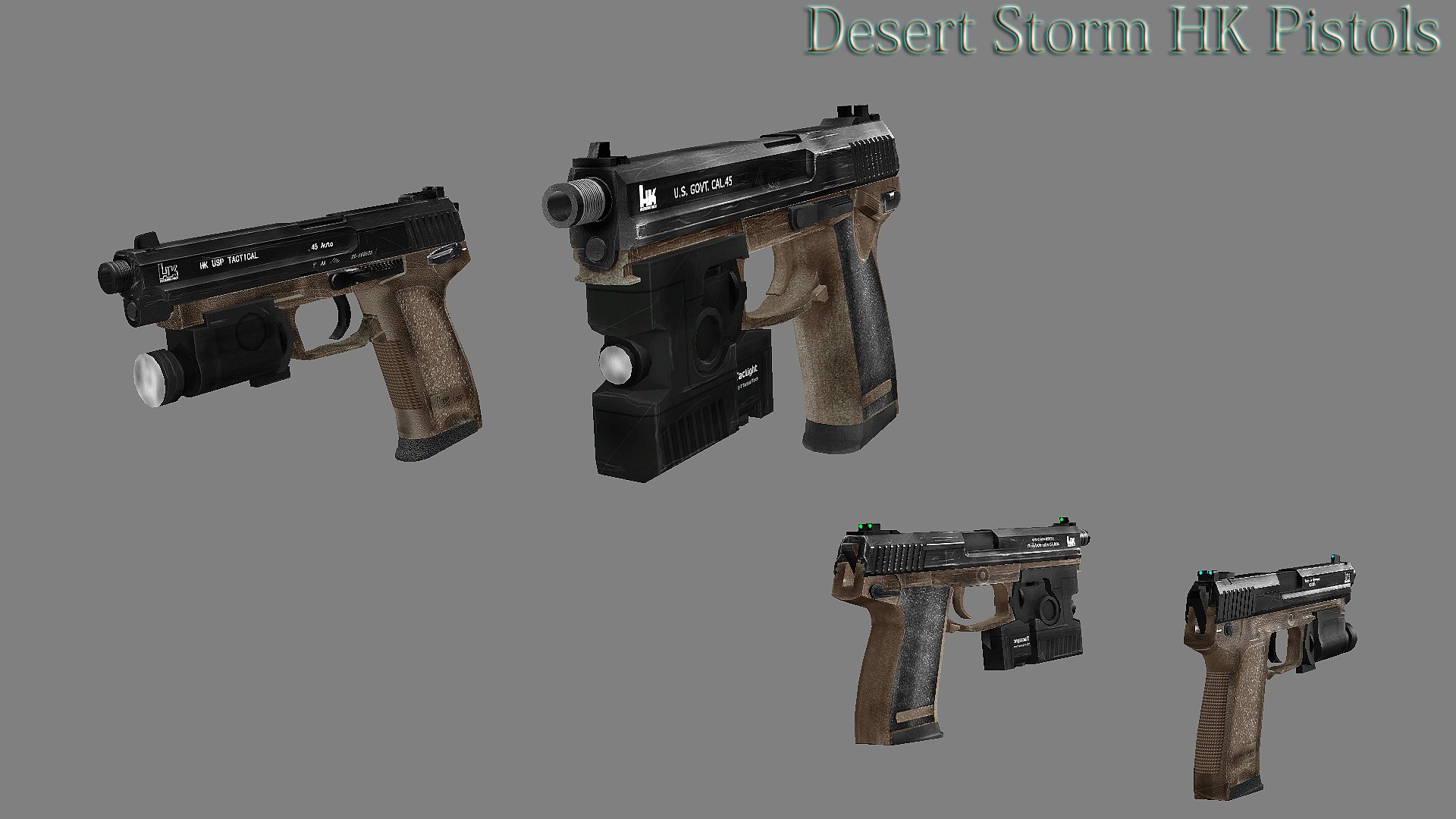 Desert Storm Tactical HK Pistols [Left 4 Dead 2] [Mods]