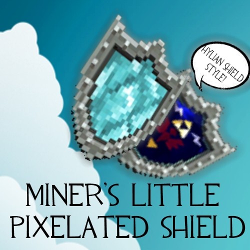 Miner's Little Pixelated Shield