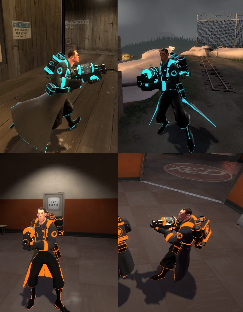 Tron Fortress Needle Gun (Updated) [Team Fortress 2] [Mods]