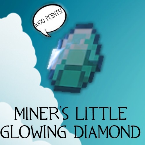 Miner's Little Glowing Diamond
