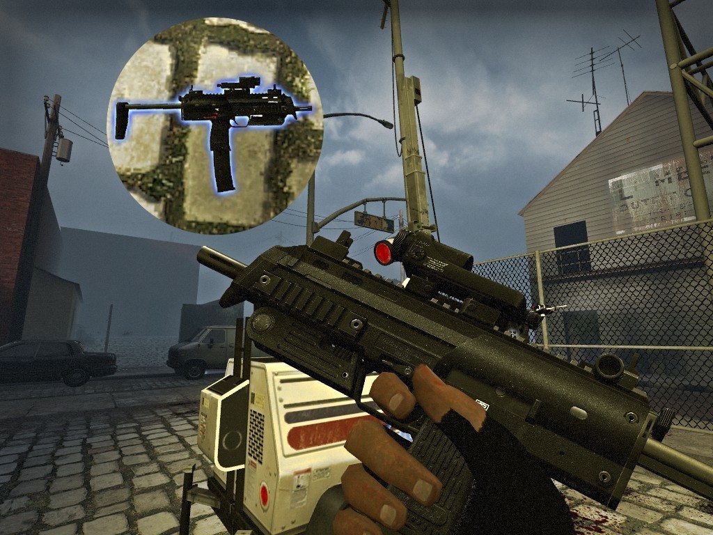 H K MP7 For The Left 4 Dead UZI Left 4 Dead Mods 