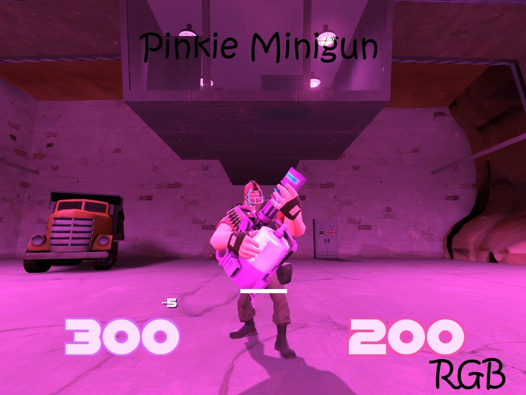 Pinkie minigun