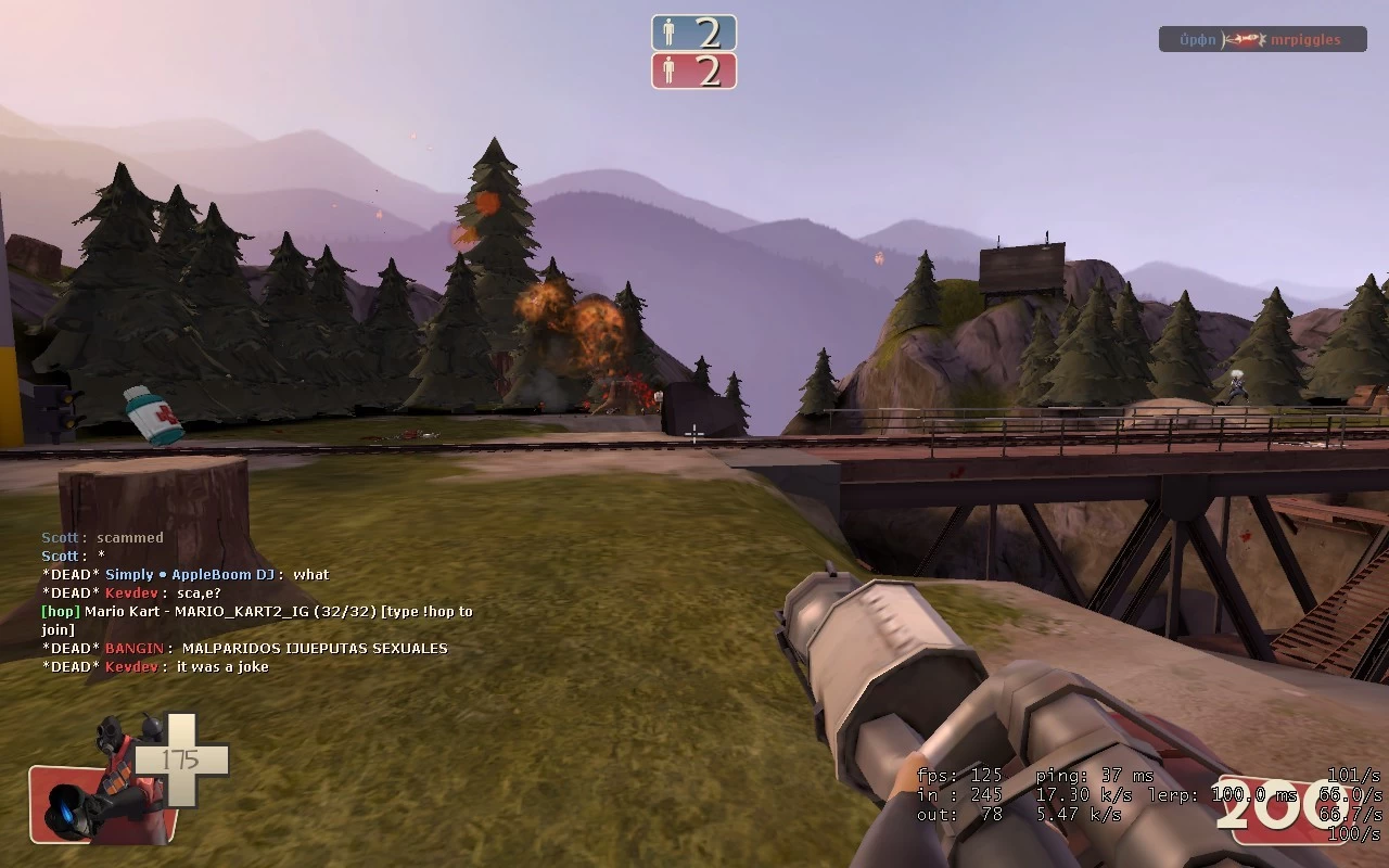 Very low particle nuke explosion