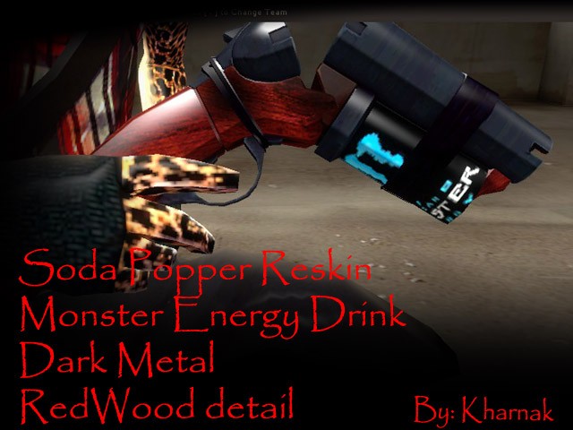sleek RedWood SodaPopper
