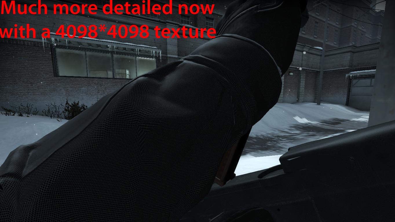 Dark realistic CT arms