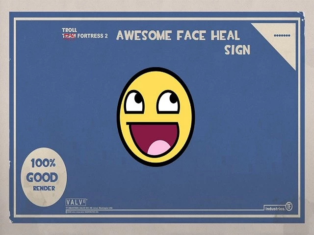 Awesome Face Healing Sign