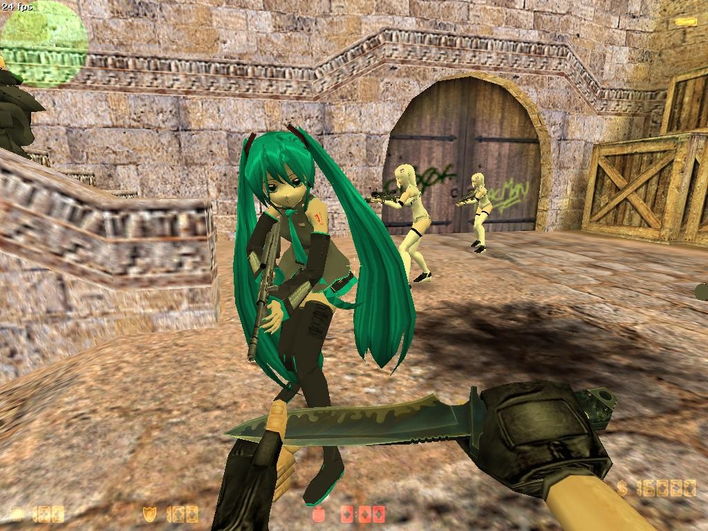 Hatsune miku for VIP [Counter-Strike 1.6] [Mods]