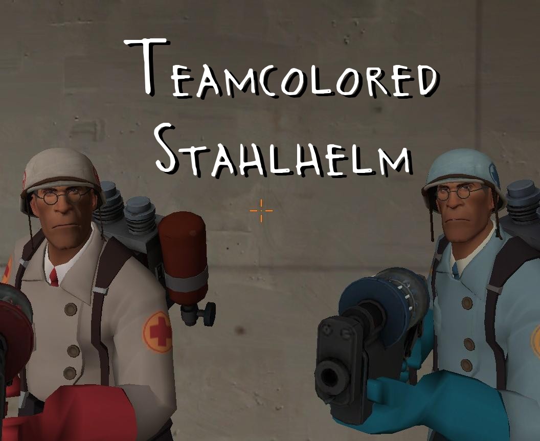 Teamcolored Surgeon's Stahlhelm