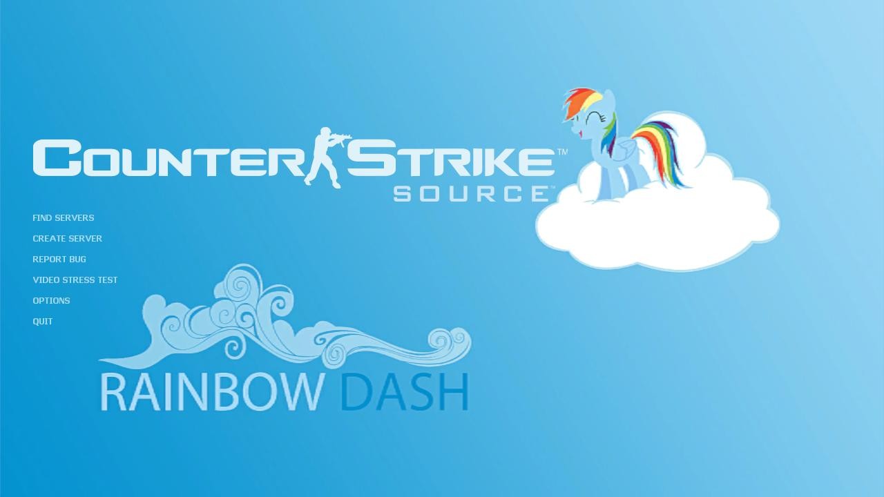 Rainbow Dash Background CSS [Counter-Strike: Source] [Mods]