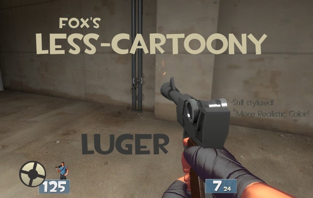 Less-Cartoony Luger