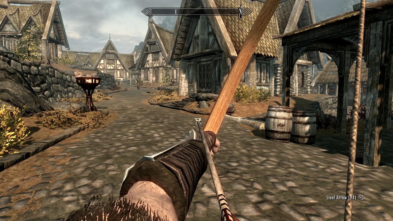 Wooden bow HQ re-texture V2 [The Elder Scrolls V: Skyrim] [Mods]