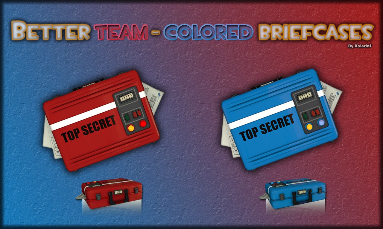 Better teamcolored briefcases [Team Fortress 2] [Mods]