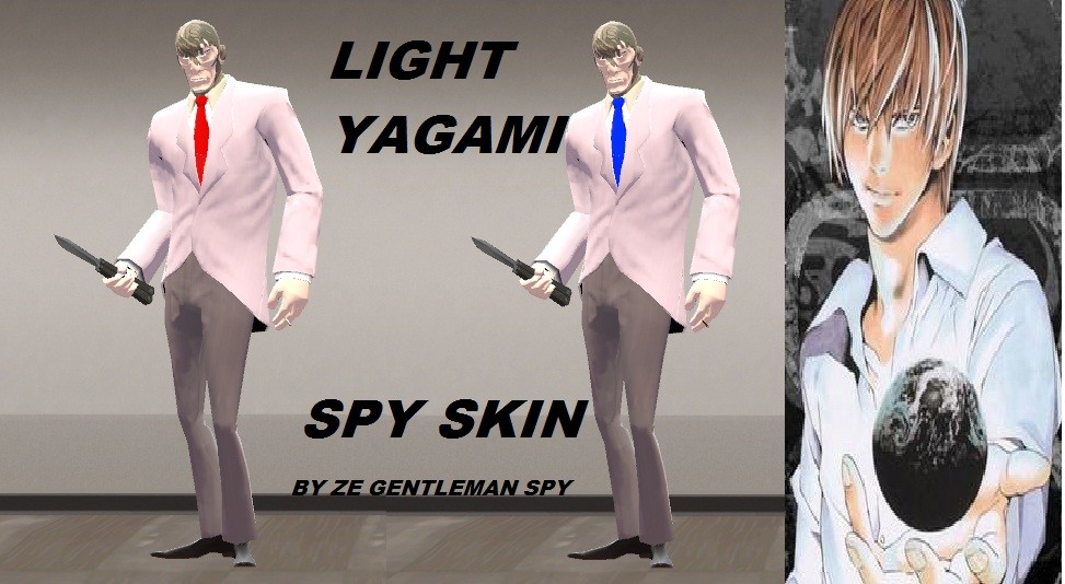 Death Note Light Yagami Spy Skin Team Fortress 2 Mods - death note script roblox