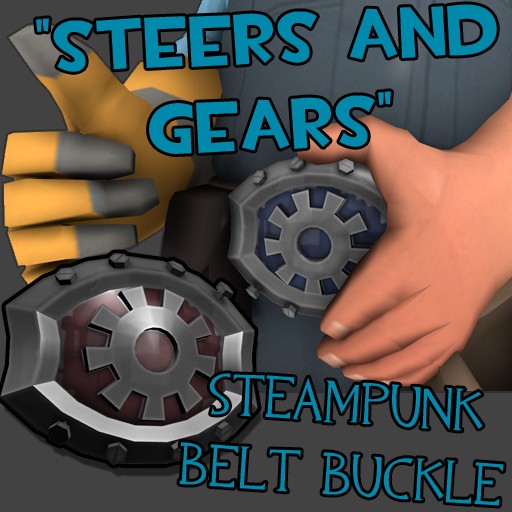 "Steers and Gears"-Steampunk Belt Buckle