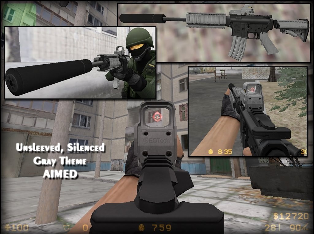 MW2-Style Anims on M4 Sleeved (outdated) Counter-Strike 1.6 Mods.