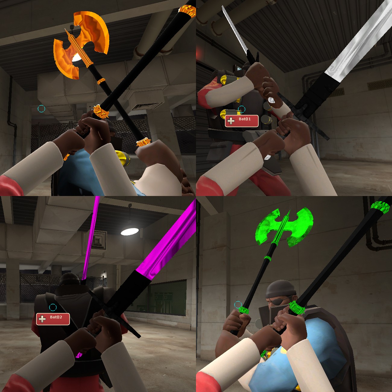 Bejeweled Battleaxe and Eyelander Mod for Team Fortress 2 | TF2 Mods