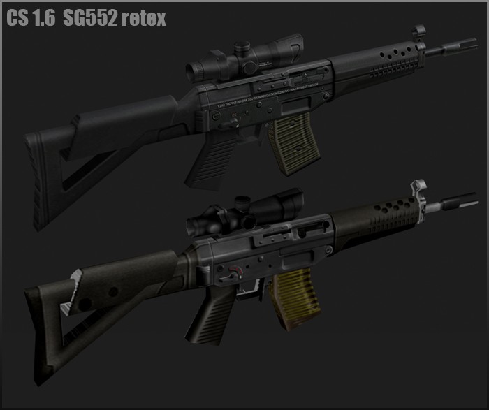 Sg552 reskin + sleeve + acog [Counter-Strike 1.6] [Mods]