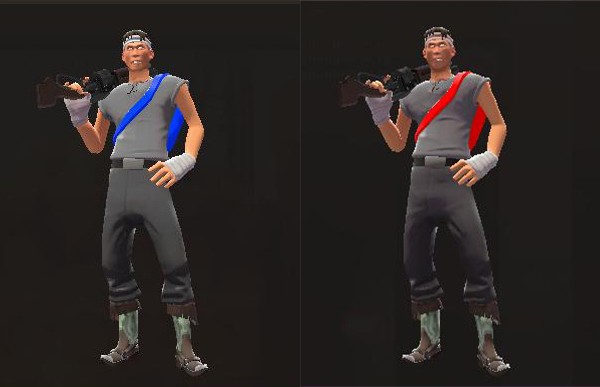 A scout Reskin (Team Coloured)