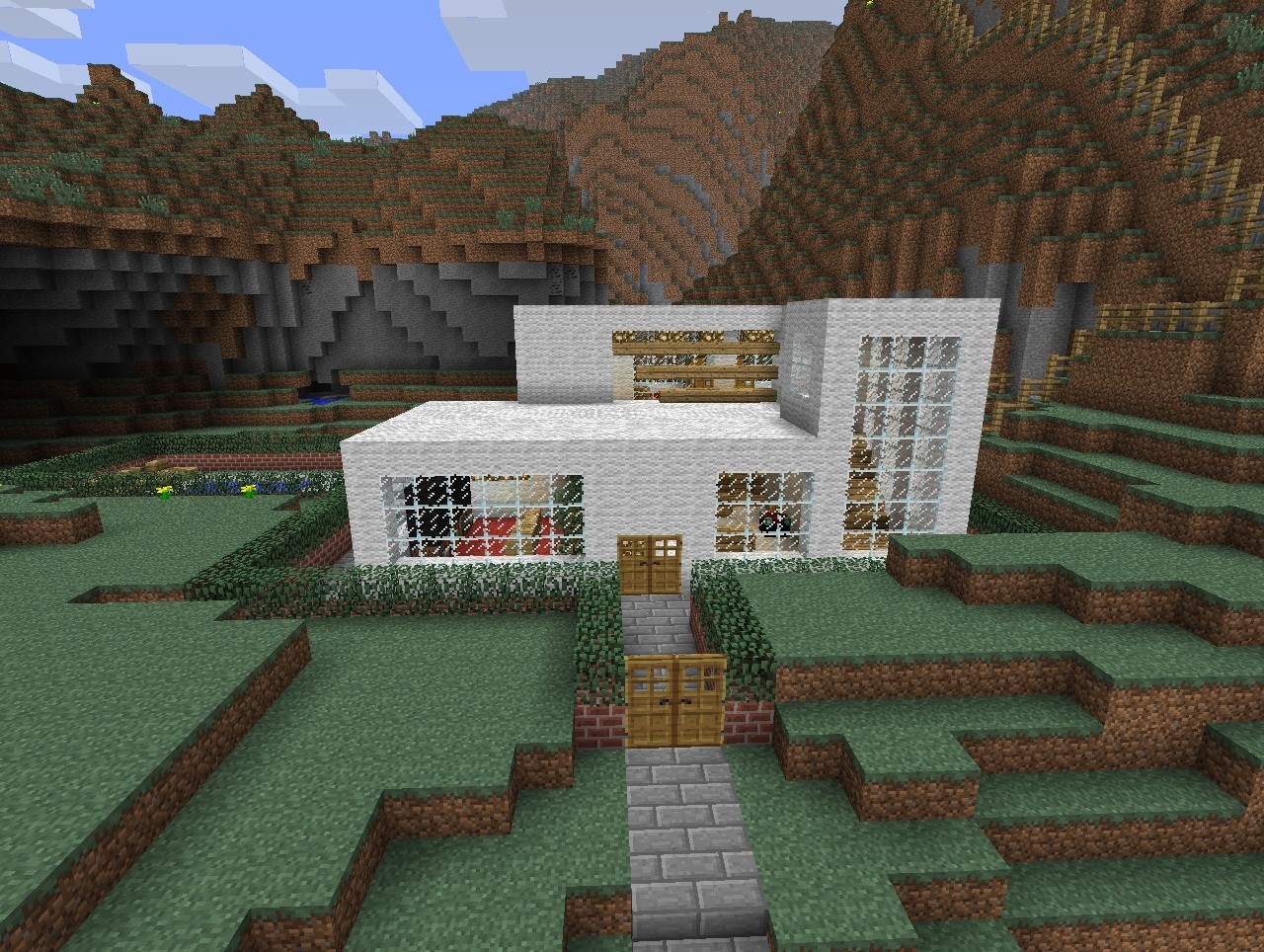 Compact and Pretty Modern House Minecraft Map