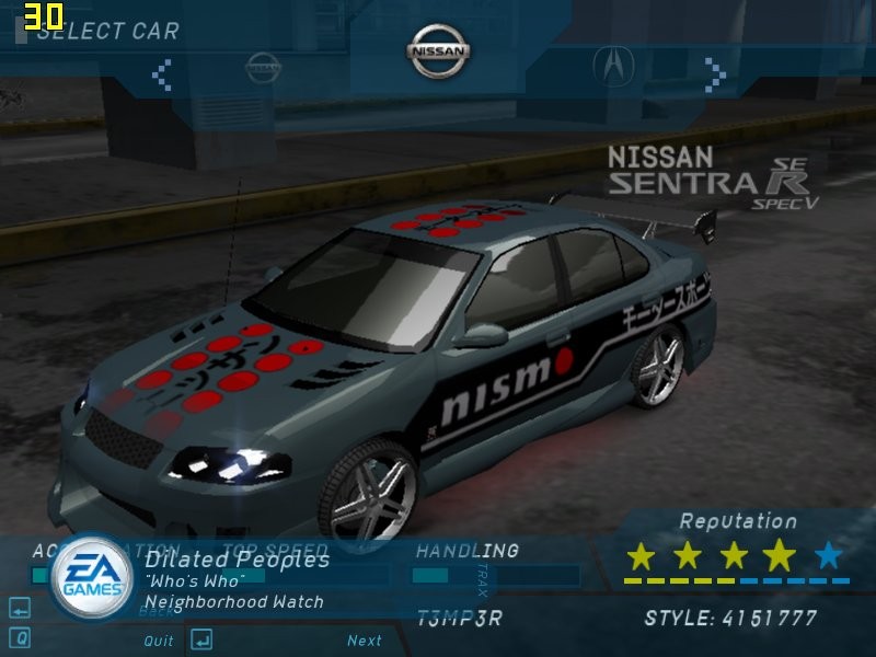 Need For Speed Underground Mitsubishi Nfsu Mod vinily MKM Sub-zero