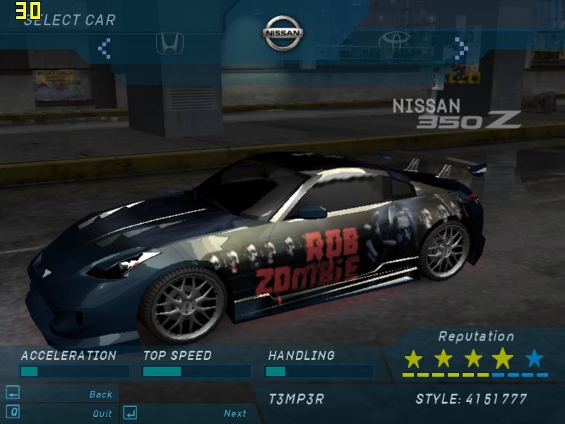 Need For Speed Underground Mitsubishi Nfsu Mod vinily MKM Sub-zero