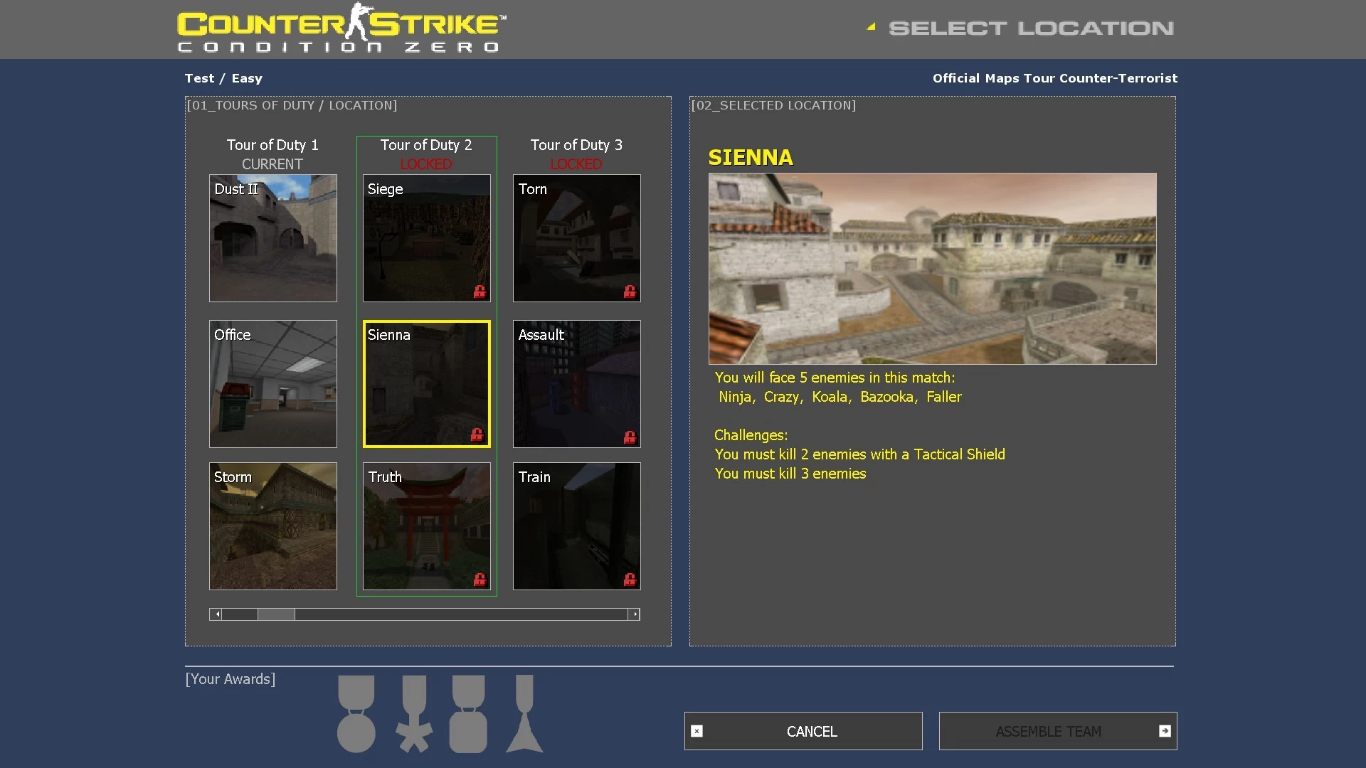 Official Maps Tour Mission Pack [Counter-Strike: Condition Zero