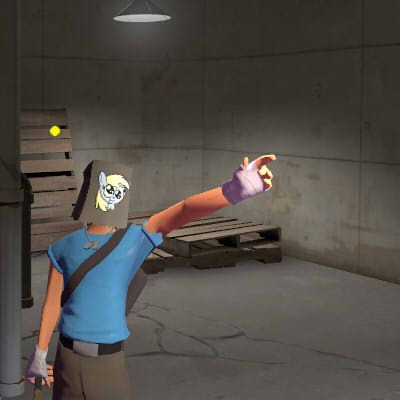 Saxton Hale Mask: Derpy.