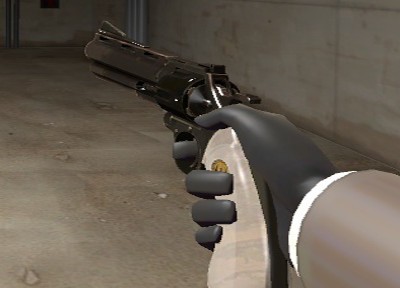 Old gold/rust revolver