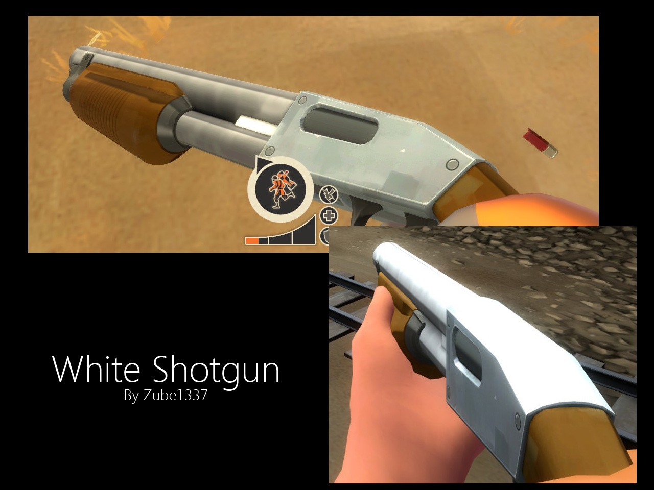 Simple White Shotgun