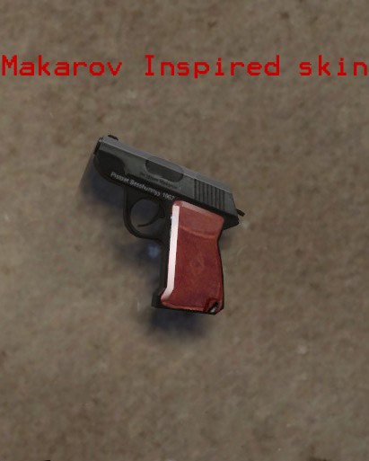 Makarov inspired pistol retexture