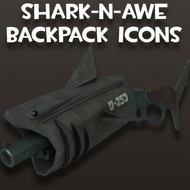 Shark-n-Awe Backpack Icons