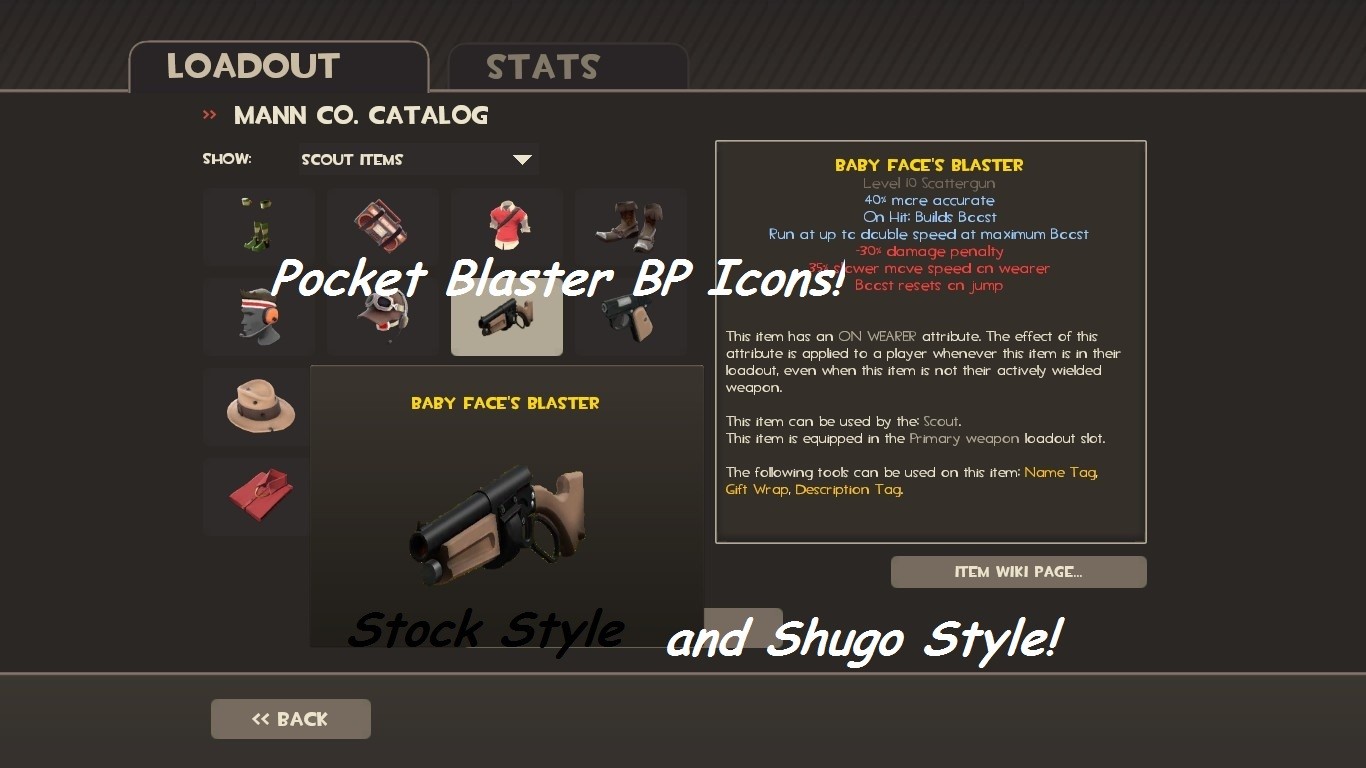 Pocket Pistol Style Blast BP Icons (My take)