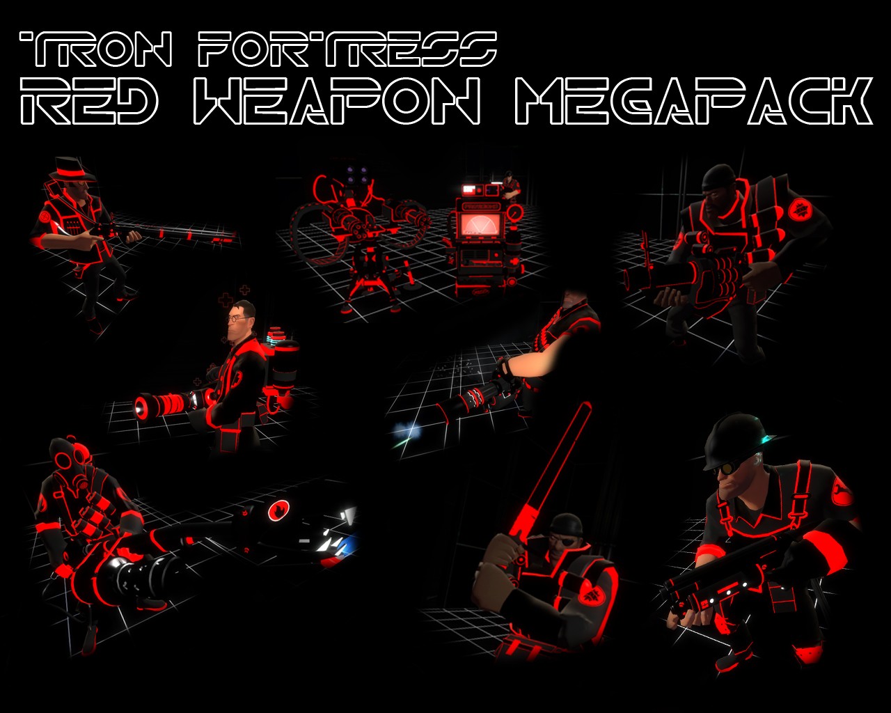 Tron Fortress: Red Weapon Megapack