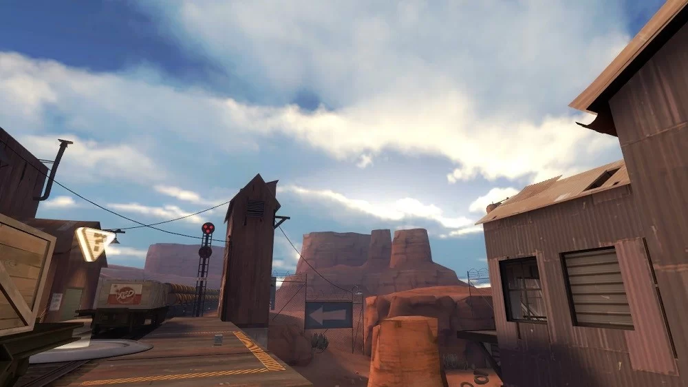 Skybox for realistic play.