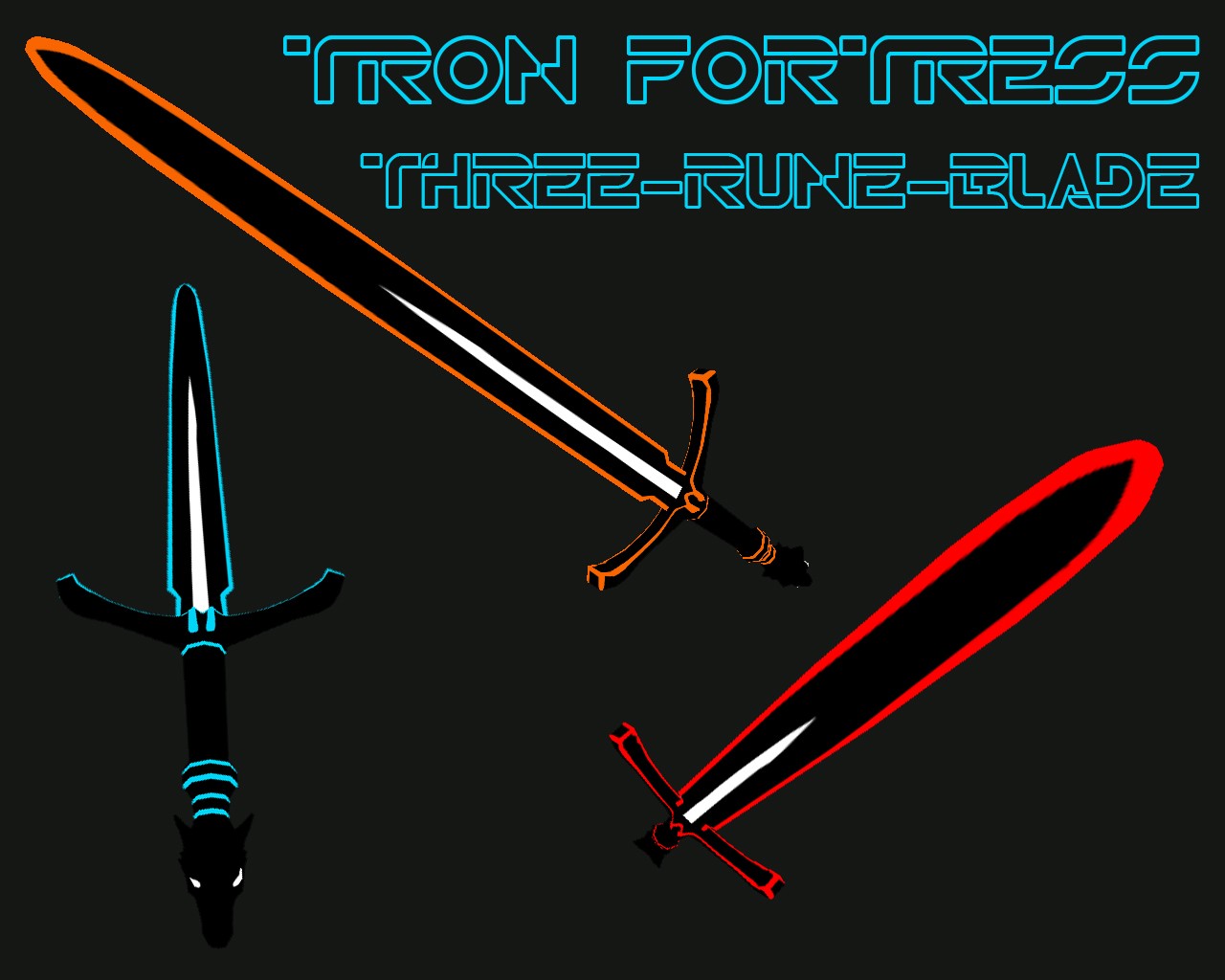 Tron Fortress: Three Rune Blade