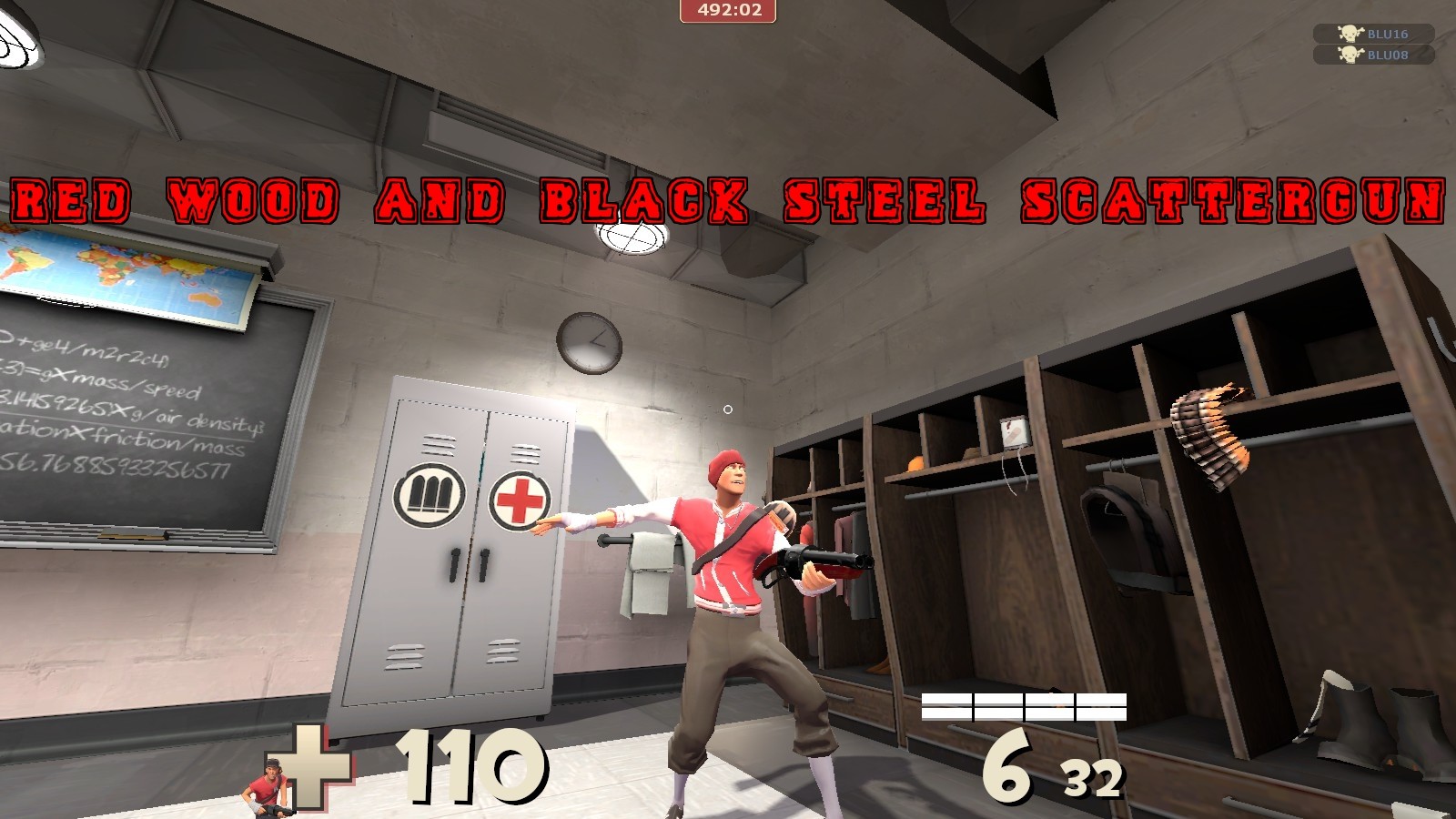 Red Wood and Black Steel Scattergun