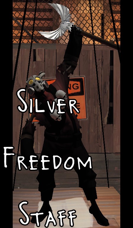 Silver Freedom Staff