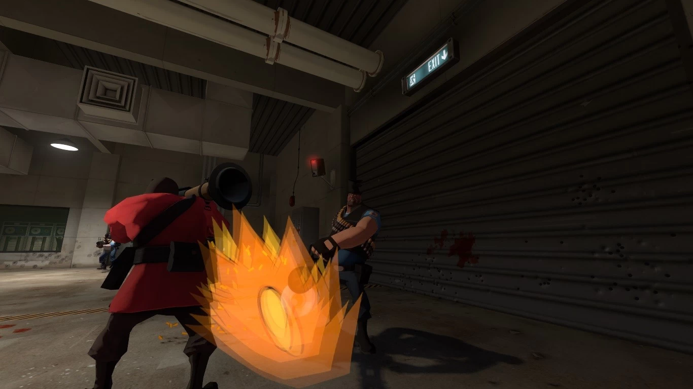 Drawn out muzzleflash