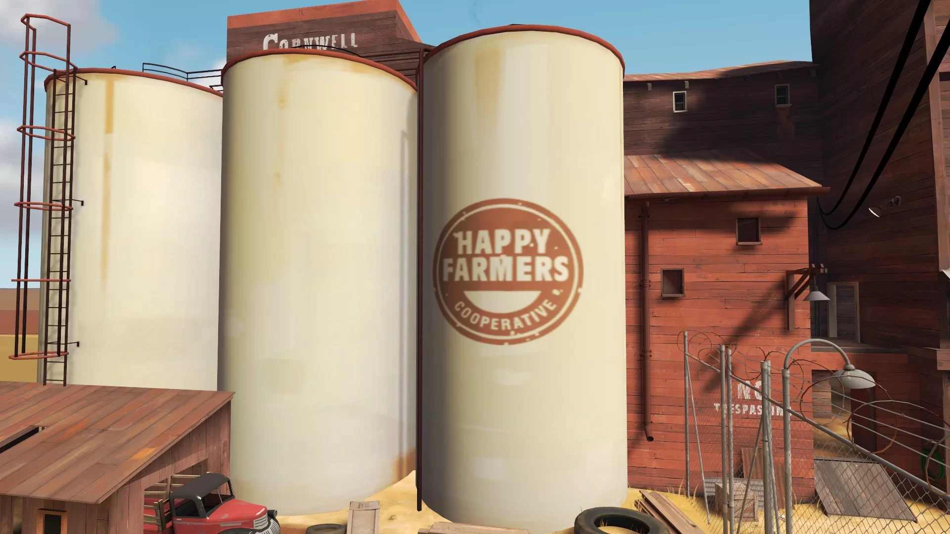 Happy Farmers Cooperative Logo Silo