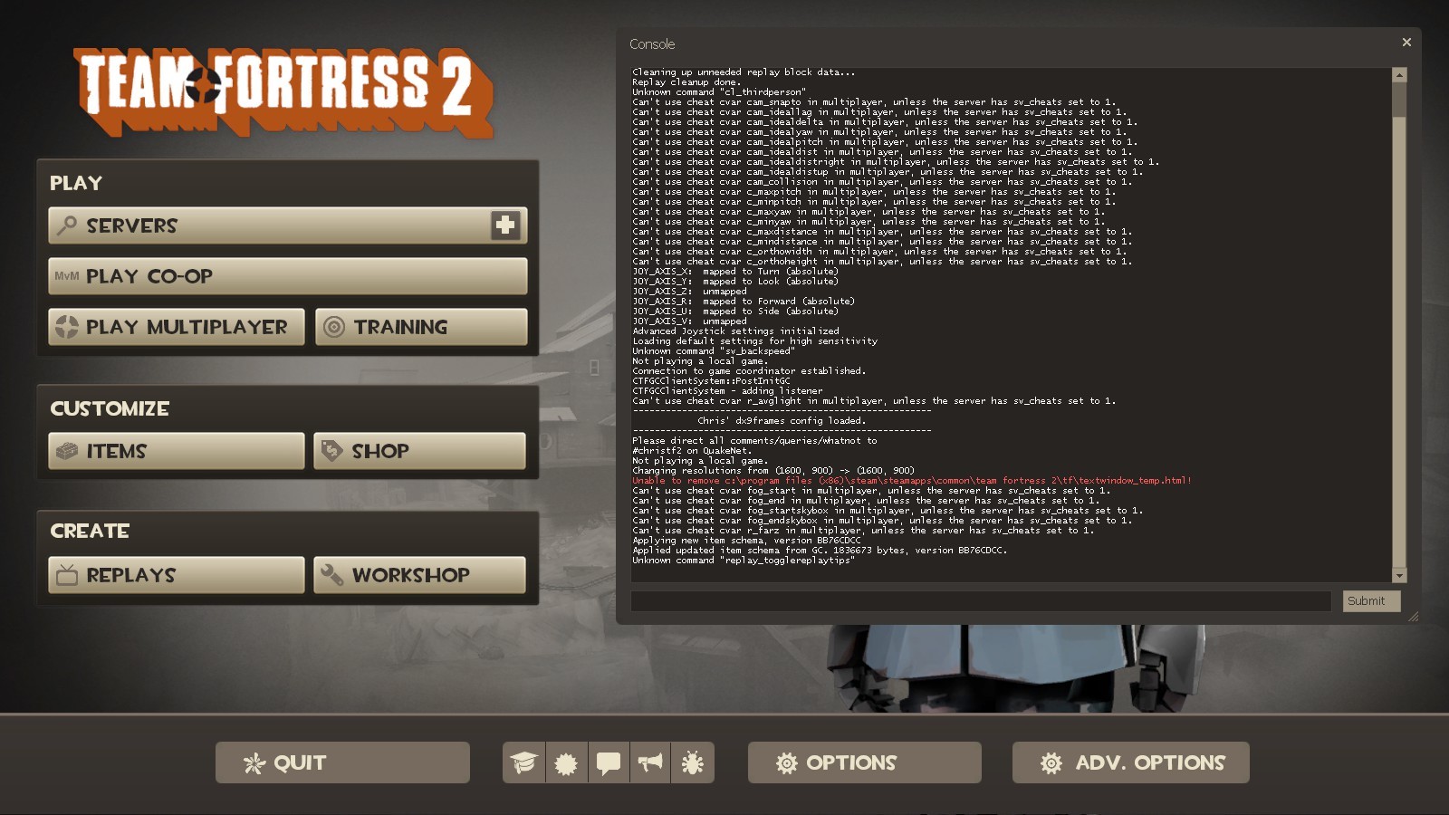 Console Friendly Menu (16:9 ONLY)