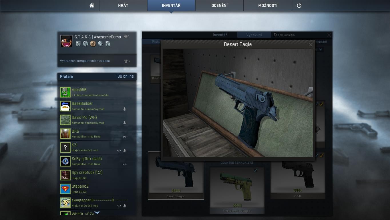 desert eagle metalic blue