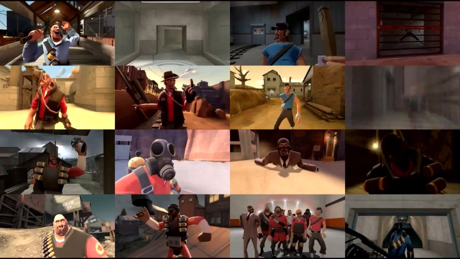 The vicious intro of Team Fortress 2