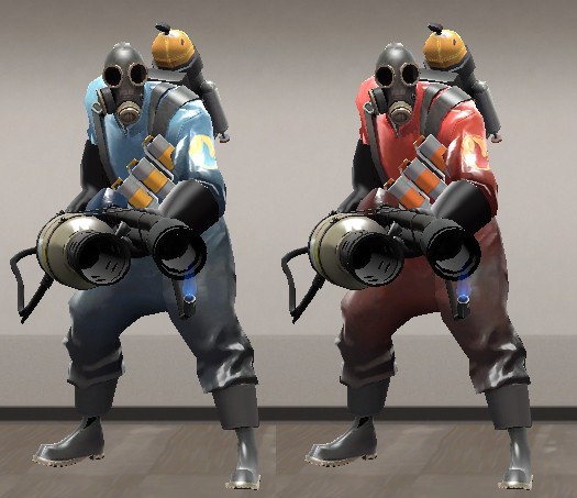 Uniform Locker-based Pyro texture