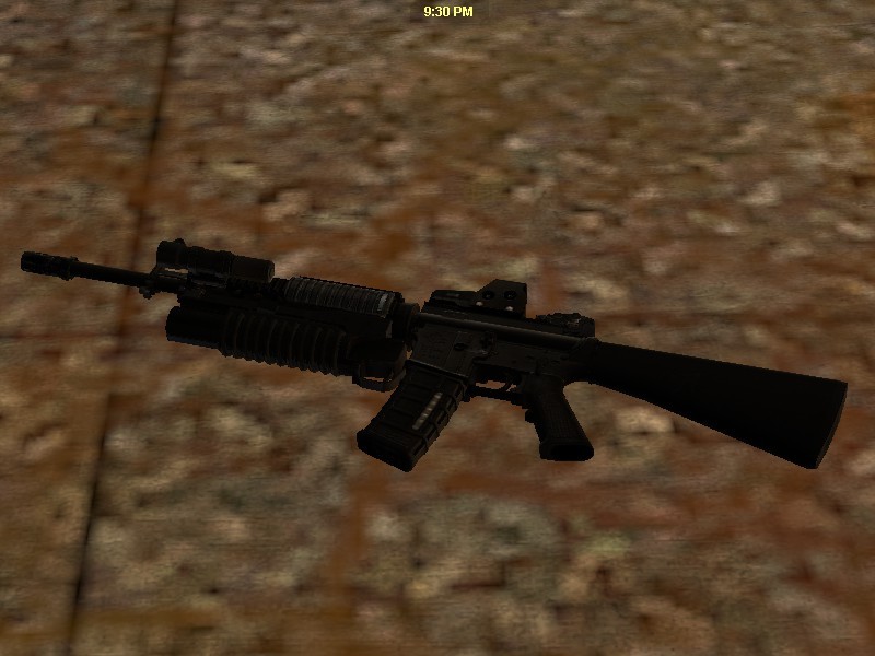 M16A4 w/ M203 (Mod version) [Black Mesa] [Mods]