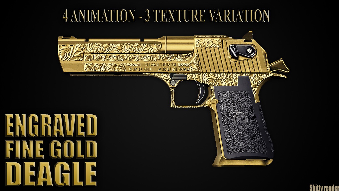 Golden Engrave Desert Eagle [Counter-Strike: Source] [Mods]